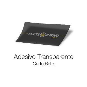 Adesivo Transparente Vinil Transparente  4x0  Corte Reto 