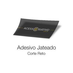 Adesivo Jateado Vinil Jateado  4x0  Corte Reto 
